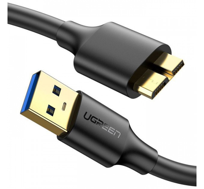 Дата кабель USB 3.0 AM to Micro B 1.0m US130 black Ugreen (10841)