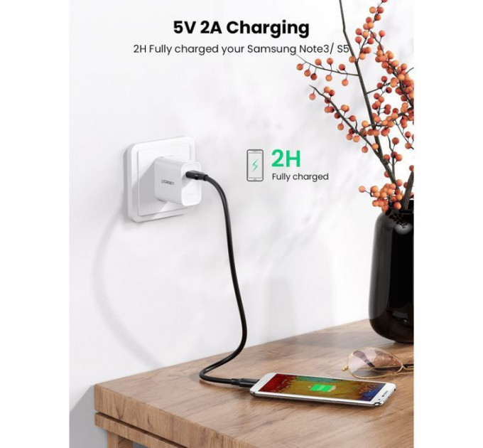 Дата кабель USB 3.0 AM to Micro B 1.0m US130 black Ugreen (10841)