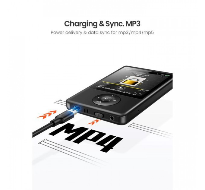 Дата кабеля USB 2.0 AM to Mini 5P 1.5m US132 black Ugreen (10385)