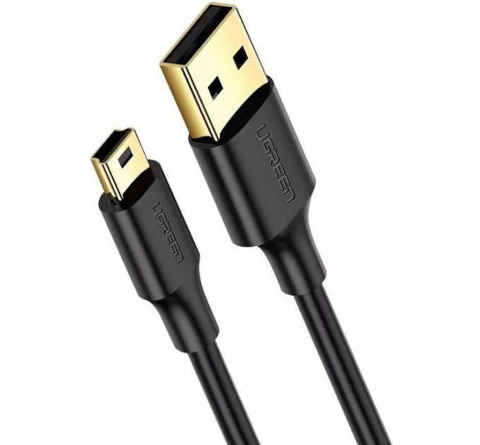 Дата кабеля USB 2.0 AM to Mini 5P 1.5m US132 black Ugreen (10385) Дата кабеля USB 2.0 AM to Mini 5P 1.5m US132 black Ugreen (10385)