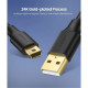 Дата кабеля USB 2.0 AM to Mini 5P 1.5m US132 black Ugreen (10385)