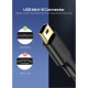 Дата кабеля USB 2.0 AM to Mini 5P 1.5m US132 black Ugreen (10385)