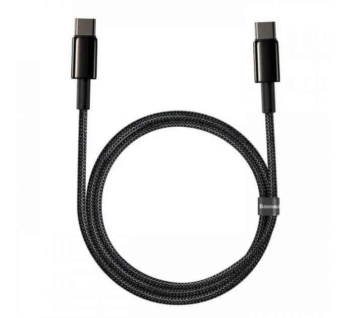 Дата кабель USB-C to USB-C 1.0m 100W black Baseus (CATWJ-01)