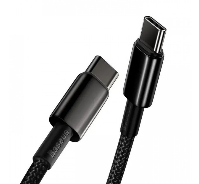 Дата кабель USB-C to USB-C 1.0m 100W black Baseus (CATWJ-01)