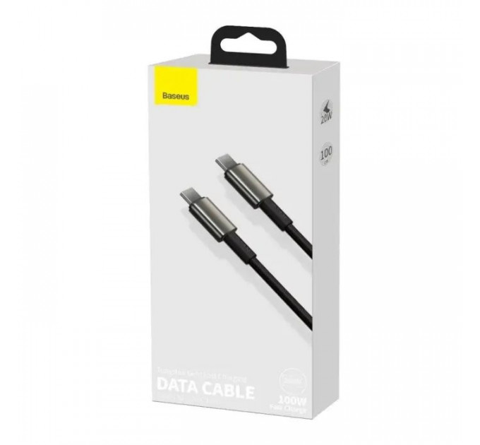 Дата кабель USB-C to USB-C 1.0m 100W black Baseus (CATWJ-01)