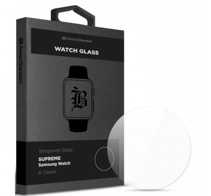 Скло захисне Armorstandart Supreme Black Icon Samsung Watch 8 Classic (ARM88140)