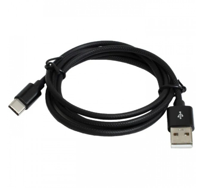 Дата кабель USB 2.0 AM to USB-C 1.0m 2.4A black Patron (CAB-PN-USB-TYPEC-1-B)