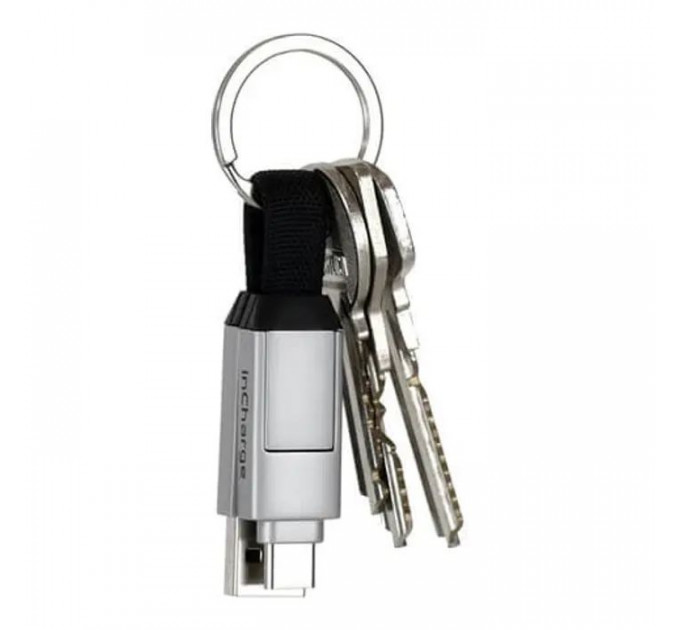Дата кабель 6in1 inCharge 6 - 0.06m white Rolling Square (SIX02R)