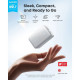 Батарея универсальная Anker Nano 10000mAh, 45W, Built-In USB-C Cable, white (A1638H21)