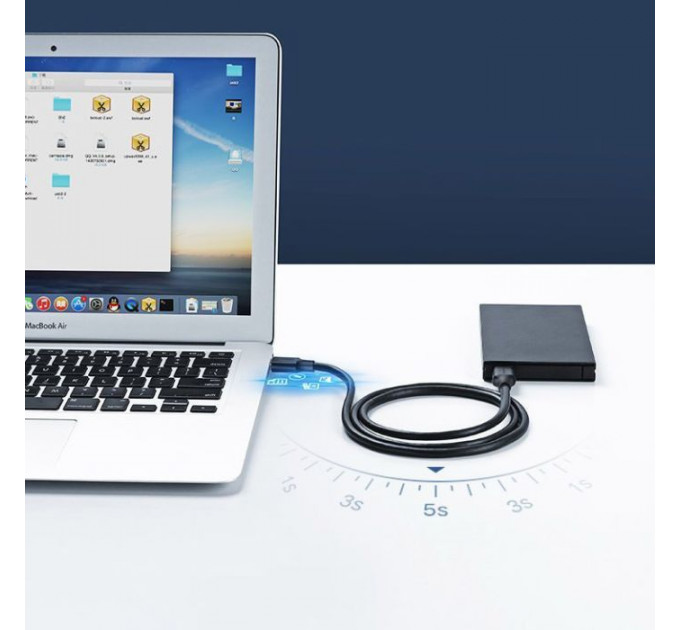 Дата кабель USB 2.0 AM\/AM 1.0m black Ugreen (10309)