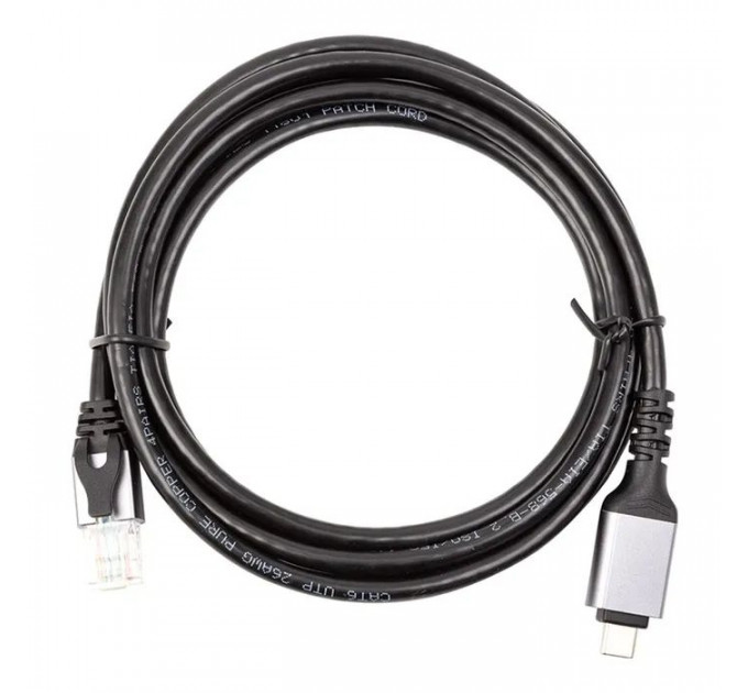 Дата кабель USB-C to RJ45 Ethernet 2.0m PowerPlant (CA914920)