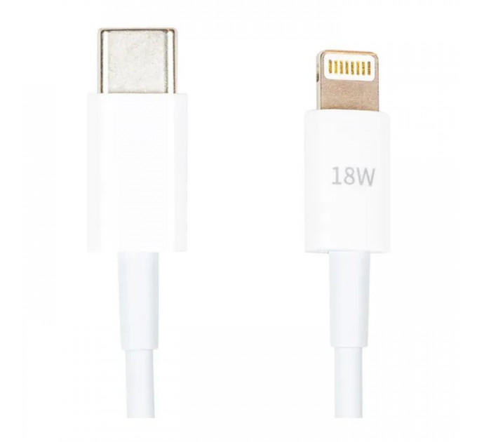 Дата кабель USB-C to Lightning 1.0m 18W PowerPlant (CA913268)