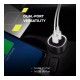 Зарядний пристрій Canyon 1xUSB + 1xUSB-C PD85W black (CNE-CCABR8AC)