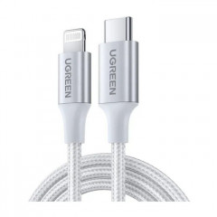 Дата кабель USB-C to Lightning 1.0m 3A 60W US304 white Ugreen (70523)