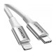 Дата кабель USB-C to Lightning 1.0m 3A 60W US304 white Ugreen (70523)