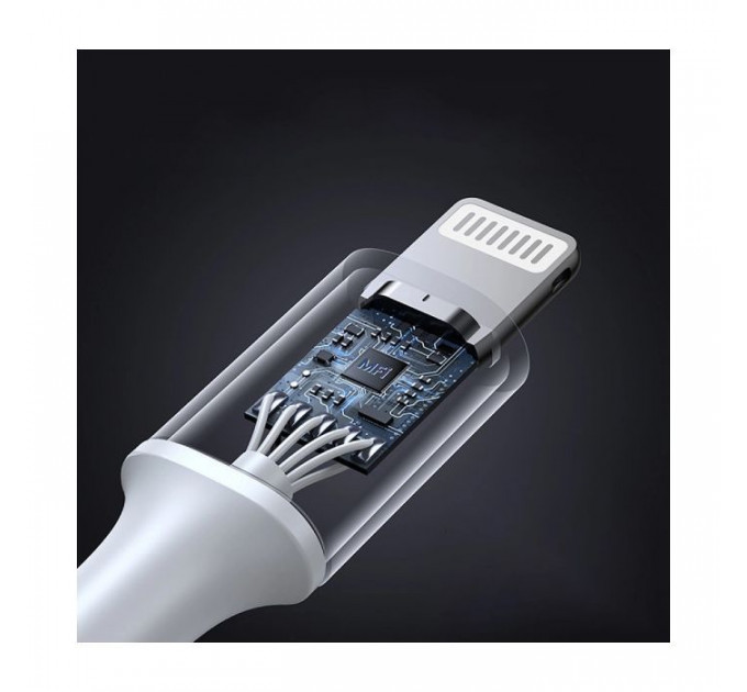 Дата кабель USB-C to Lightning 1.0m 3A 60W US304 white Ugreen (70523)