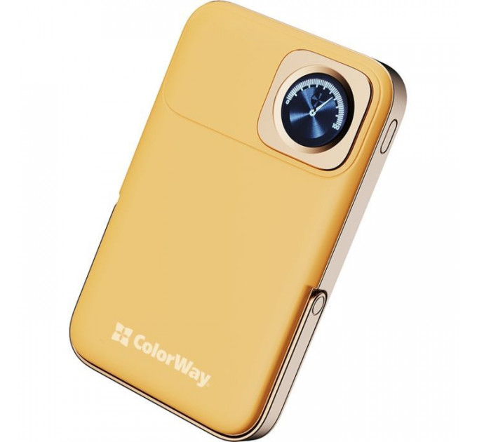 Батарея універсальна ColorWay 10 000 mAh PD\/22.5W, 15W MagSafe & Watch Wireless Amber (CW-PB100LPA2Y-WPDD)