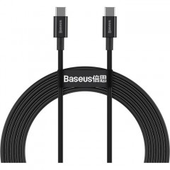 Дата кабель USB-C to USB-C 2.0m 100W black Baseus (CATYS-C01)