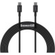 Дата кабель USB-C to USB-C 2.0m 100W black Baseus (CATYS-C01)
