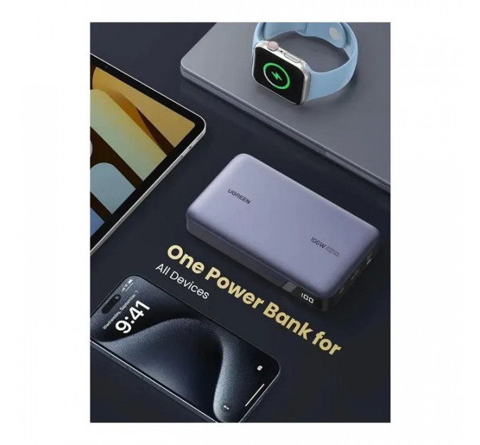 Батарея универсальная Ugreen 20000mAh 100W Two-way Fast Charging (PB720 25188)