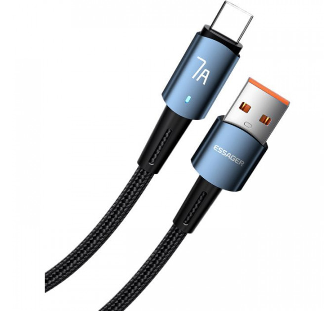 Дата кабель USB 2.0 AM to USB-C 1.0m 7A 100W blue Essager (EXC7A-CG03-P)