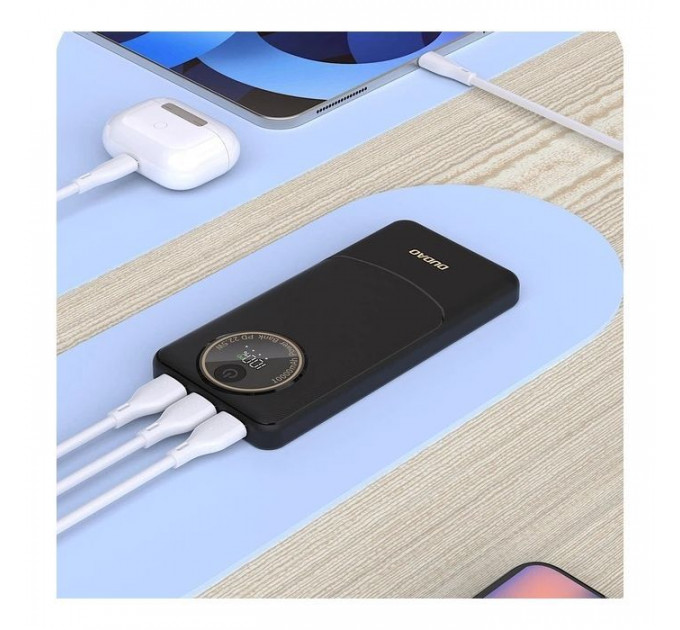 Батарея універсальна Dudao K12Pro 10000mAh 22,5W, PD, USB-A, USB-C (6976625333882)