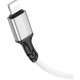 Дата кабель USB 2.0 AM to Lightning silicone BX83 white BOROFONE (6974443386363)