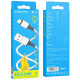 Дата кабель USB 2.0 AM to Lightning silicone BX83 white BOROFONE (6974443386363)