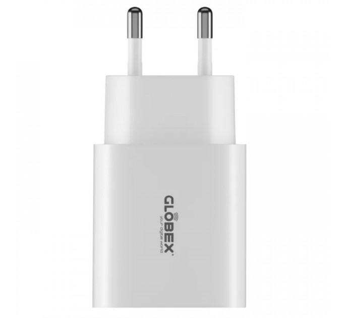 Зарядний пристрій Globex 2xUSB 12W FastPower white (12WAC)