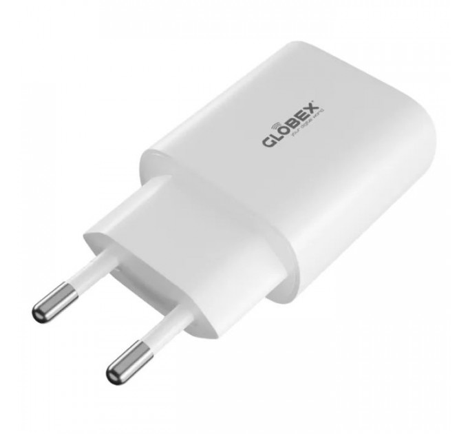 Зарядний пристрій Globex 2xUSB 12W FastPower white (12WAC)