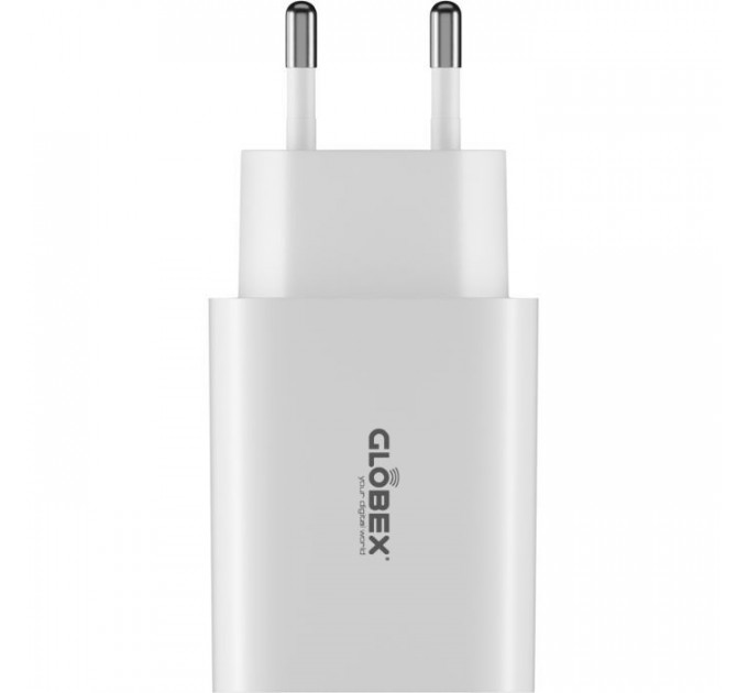 Зарядний пристрій Globex USB-C 20W FastPower white (20WC1A)