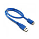Дата кабель USB 3.0 AM to Micro B 0.5m Extradigital (KBU1625)