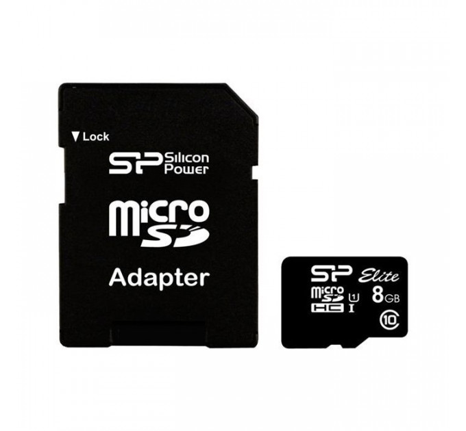 Карта пам/'яті Silicon Power 8Gb microSDHC class 10 (SP008GBSTHBU1V10SP) Карта пам/'яті Silicon Power 8Gb microSDHC class 10 (SP008GBSTHBU1V10SP)