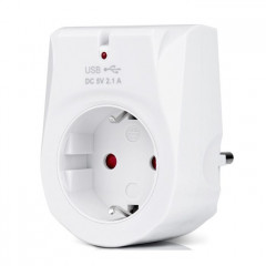 Зарядний пристрій REAL-EL 2*USB 10W (CS-25)