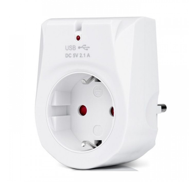 Зарядний пристрій REAL-EL 2*USB 10W (CS-25)