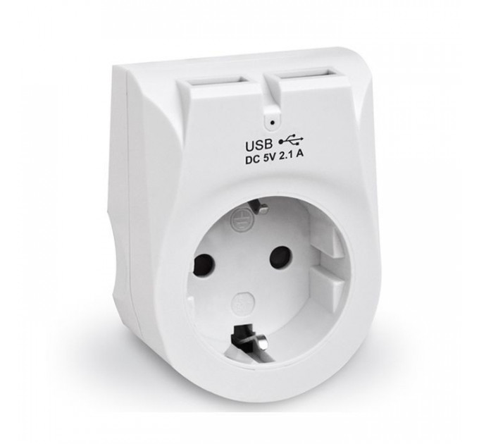 Зарядний пристрій REAL-EL 2*USB 10W (CS-25)