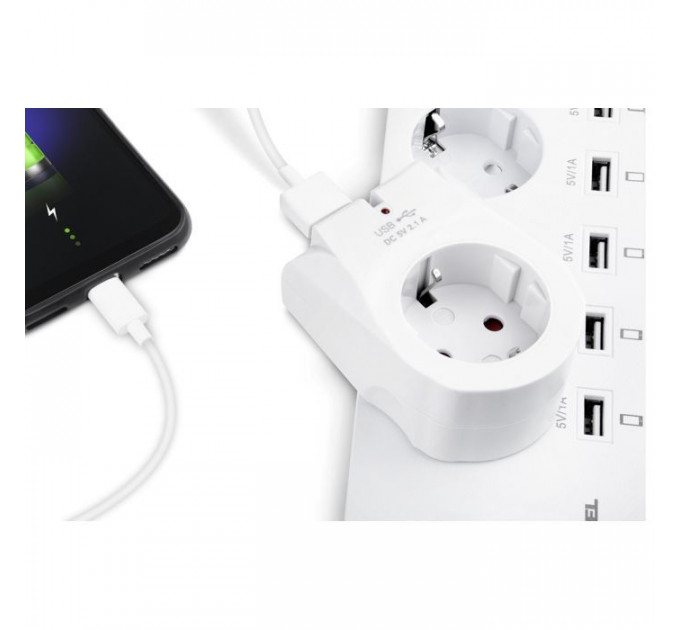 Зарядний пристрій REAL-EL 2*USB 10W (CS-25)
