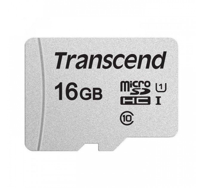 Карта памяти Transcend 16GB microSDHC class 10 UHS-I U1 (TS16GUSD300S-A)