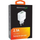 Зарядное устройство для Grand-X 5V 2.1A White (CH-03W)