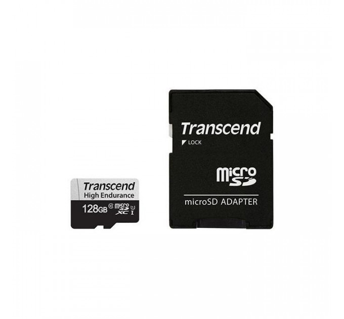 Карта пам/'яті Transcend 128GB microSDXC class 10 UHS-I U1 High Endurance (TS128GUSD350V) Карта пам/'яті Transcend 128GB microSDXC class 10 UHS-I U1 High Endurance (TS128GUSD350V)