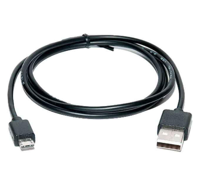 Дата кабель USB 2.0 AM to Micro 5P 0.6m Pro black REAL-EL (EL123500021)