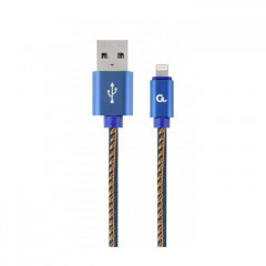 Дата кабель USB 2.0 AM to Lightning 2.0m Cablexpert (CC-USB2J-AMLM-2M-BL)