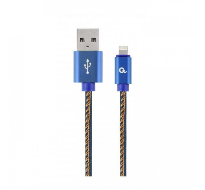 Дата кабель USB 2.0 AM to Lightning 2.0m Cablexpert (CC-USB2J-AMLM-2M-BL)