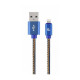 Дата кабель USB 2.0 AM to Lightning 2.0m Cablexpert (CC-USB2J-AMLM-2M-BL)