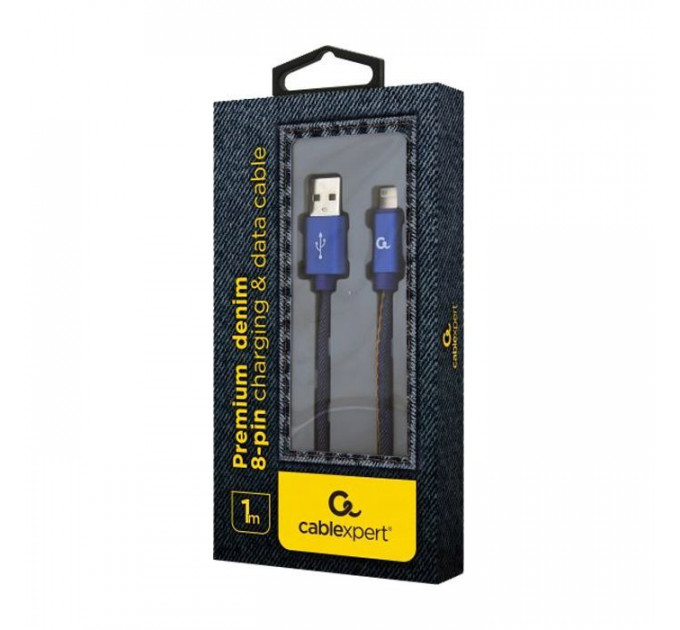 Дата кабель USB 2.0 AM to Lightning 2.0m Cablexpert (CC-USB2J-AMLM-2M-BL)