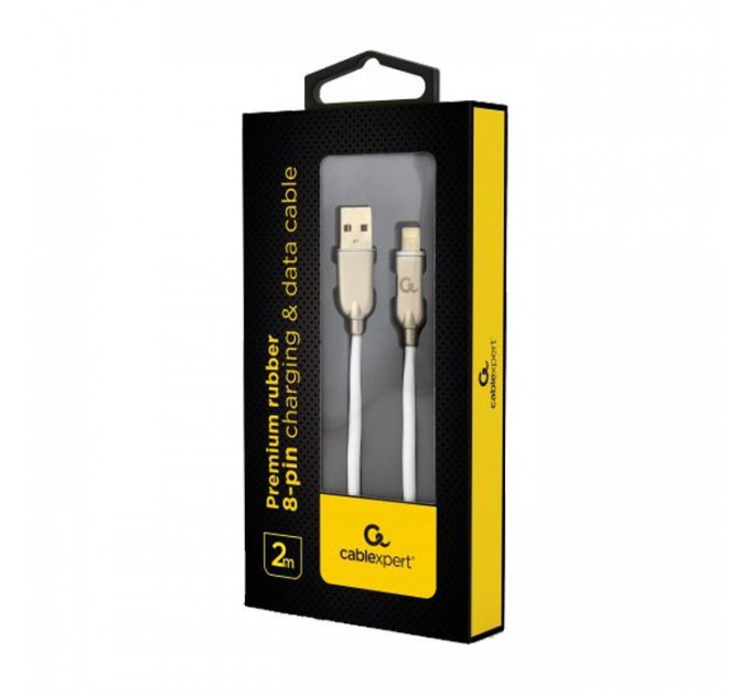 Дата кабель USB 2.0 AM to Lightning 2.0m Cablexpert (CC-USB2R-AMLM-2M-W)