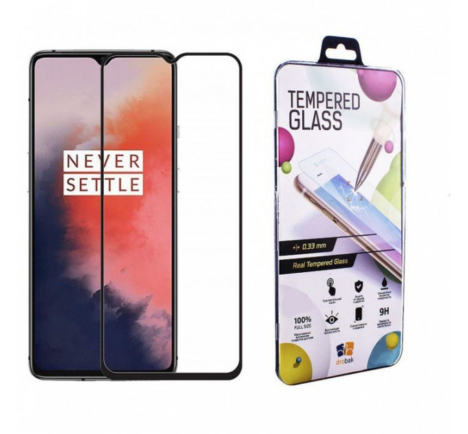 Скло захисне Drobak OnePlus 7T (Black) (454510)