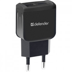 Зарядний пристрій Defender EPA-13 black, 2xUSB, 5V\/2.1A, package (83840)