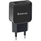 Зарядний пристрій Defender EPA-13 black, 2xUSB, 5V\/2.1A, package (83840)