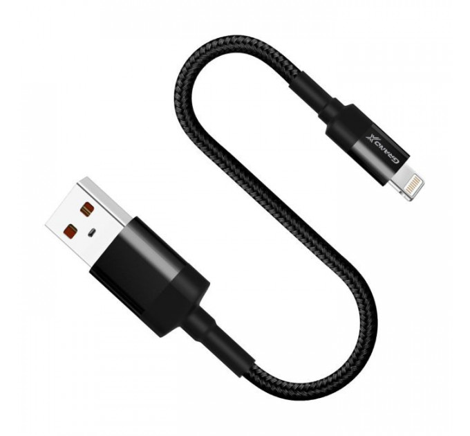 Дата кабеля USB 2.0 AM to Lightning 0.2m Grand-X (FM-20L)